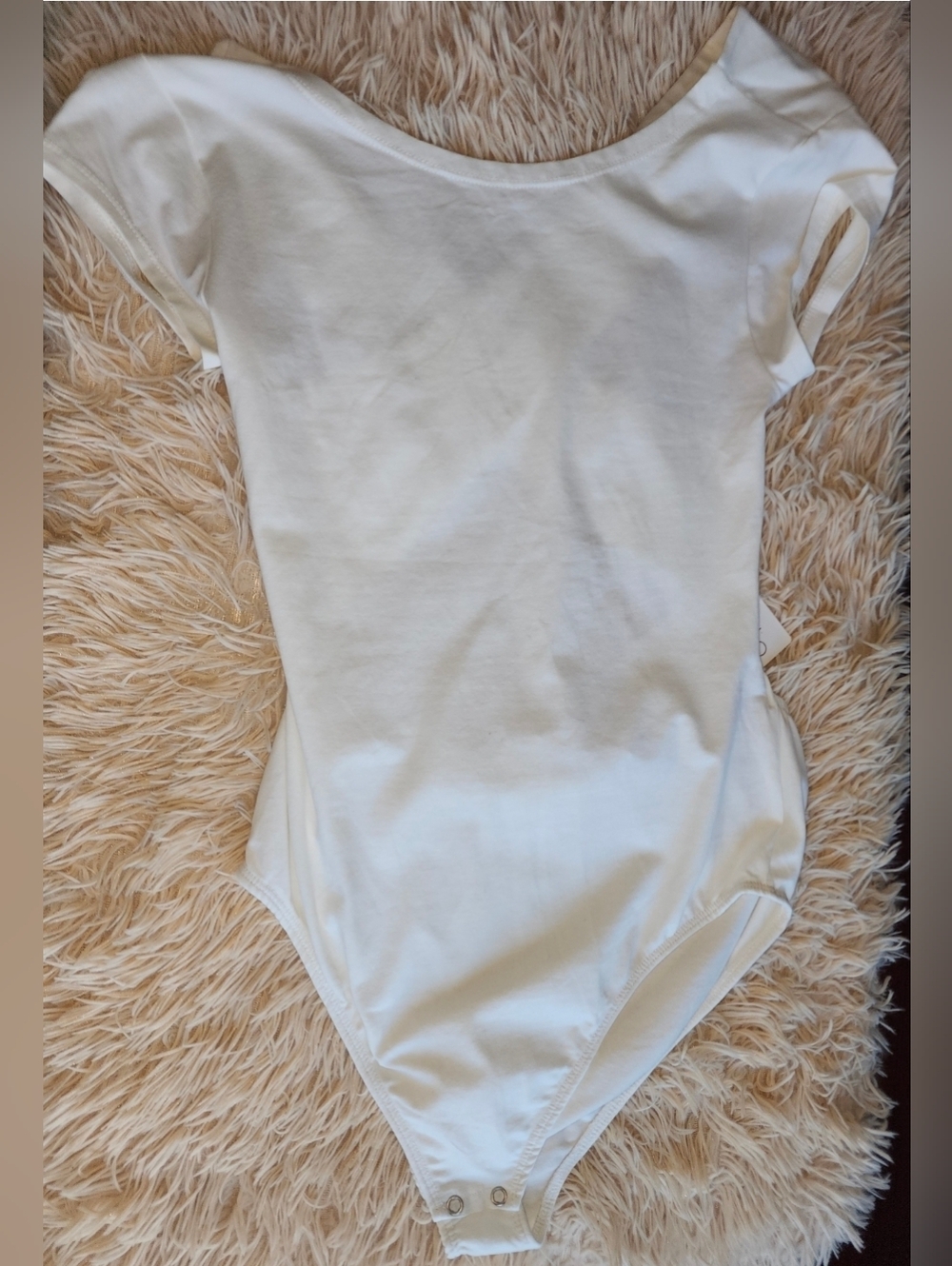 White Kids Short-Sleeve One-Piece Bodysuit